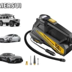 Corded Portable Car Air Pump Upgraded 12V 150PSI Electric Tire Inflator Pump Motorcycle Bike Ball LED Light Car Air Compressor