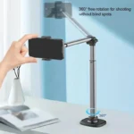360 Degree Rotating Overhead Mobile Phone Mount Tripod Holder Aluminum Desktop Stand For Vlogging Photography Online