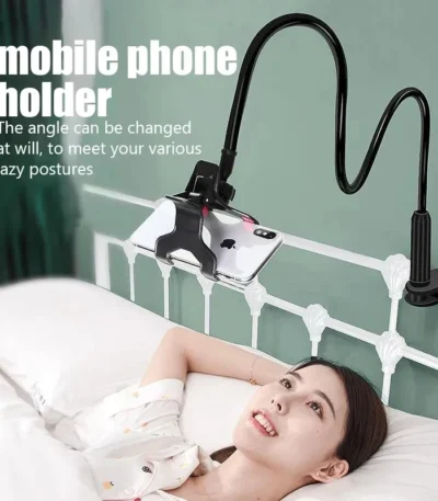 360 Clip Mobile Phone Holder Stand Portable Flexible Lazy Bed Desktop Bracket Smartphones Desk Bed Mount Stand Base Support 75cm 1
