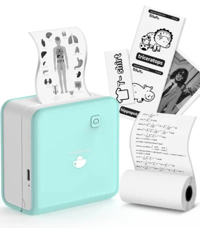 M02Pro 300DPI Mini Pocket Printer Bluetooth Thermal Printer 15/25/50mm Label Maker Compatible iOS Android Wireless Photo Printer 1