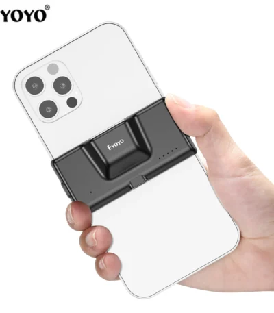 Eyoyo EY-022 2D Bluetooth Barcode Scanner Wireless Back Clip-on Phone Bar Code Scanner Adjustable for 1D QR PDF417 Code Reader 1