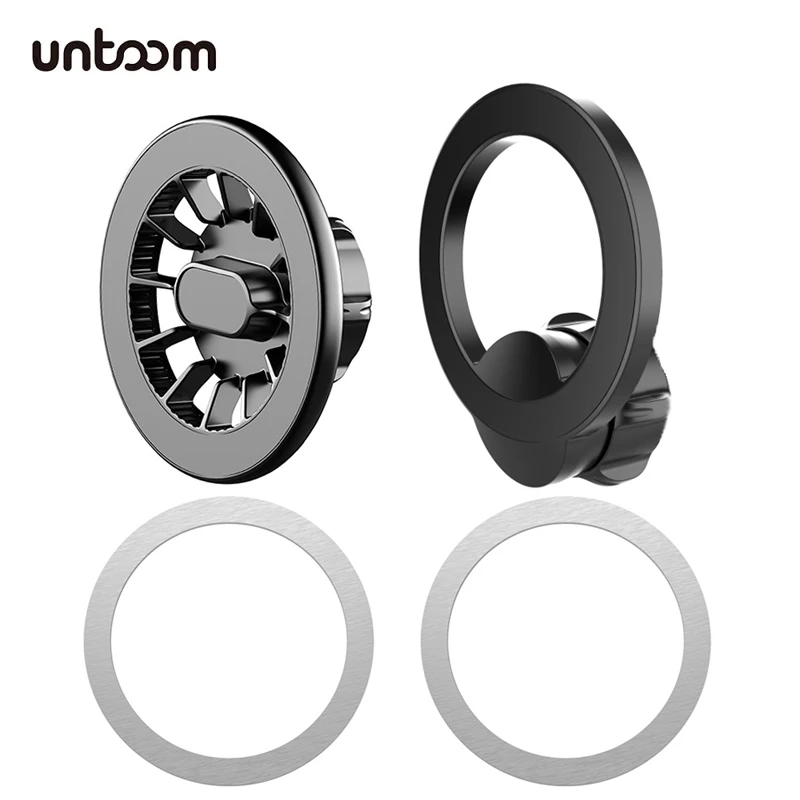 360 Degree Rotation Magnetic Car Phone Holder Ring for MagSafe Mount Universal Magnet Car Mobile Phone Bracket Accessories 17mm 1