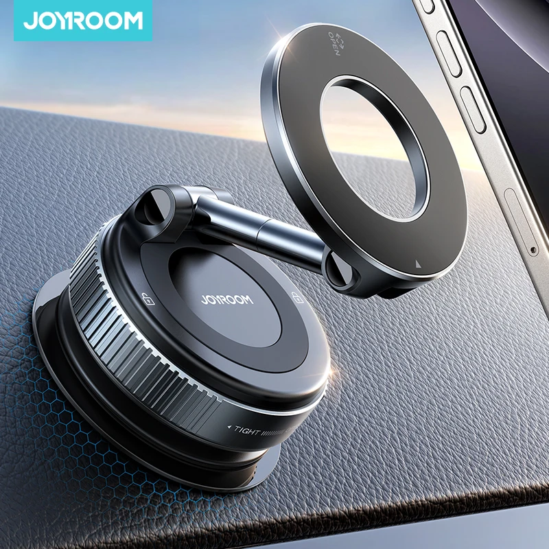 Joyroom Magnetic Car Phone Holder 360° Rotatable Suction Cup Phone Mount For Dashboard/Windshield For iPhone 4.7-7.0'' Phones 1