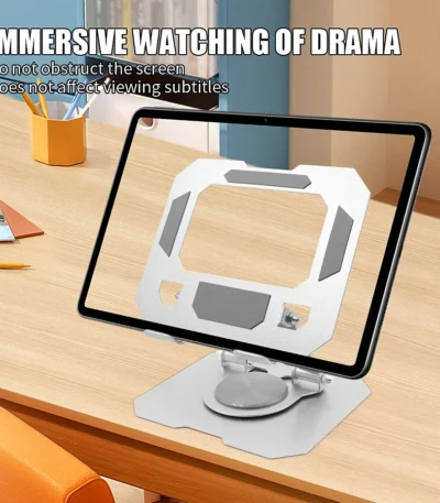 360° Rotatable tablet stand Adjustable foldable desktop phone stand for 4.7-12 inch Ipad Pro/Air/Min laptop tablet 1