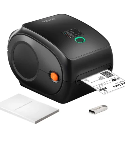 VEVOR 300DPI Thermal Label Printer Bluetooth Automatic Label Recognition Support Windows/MacOS/Android for 4x6 Mailing Packages 1