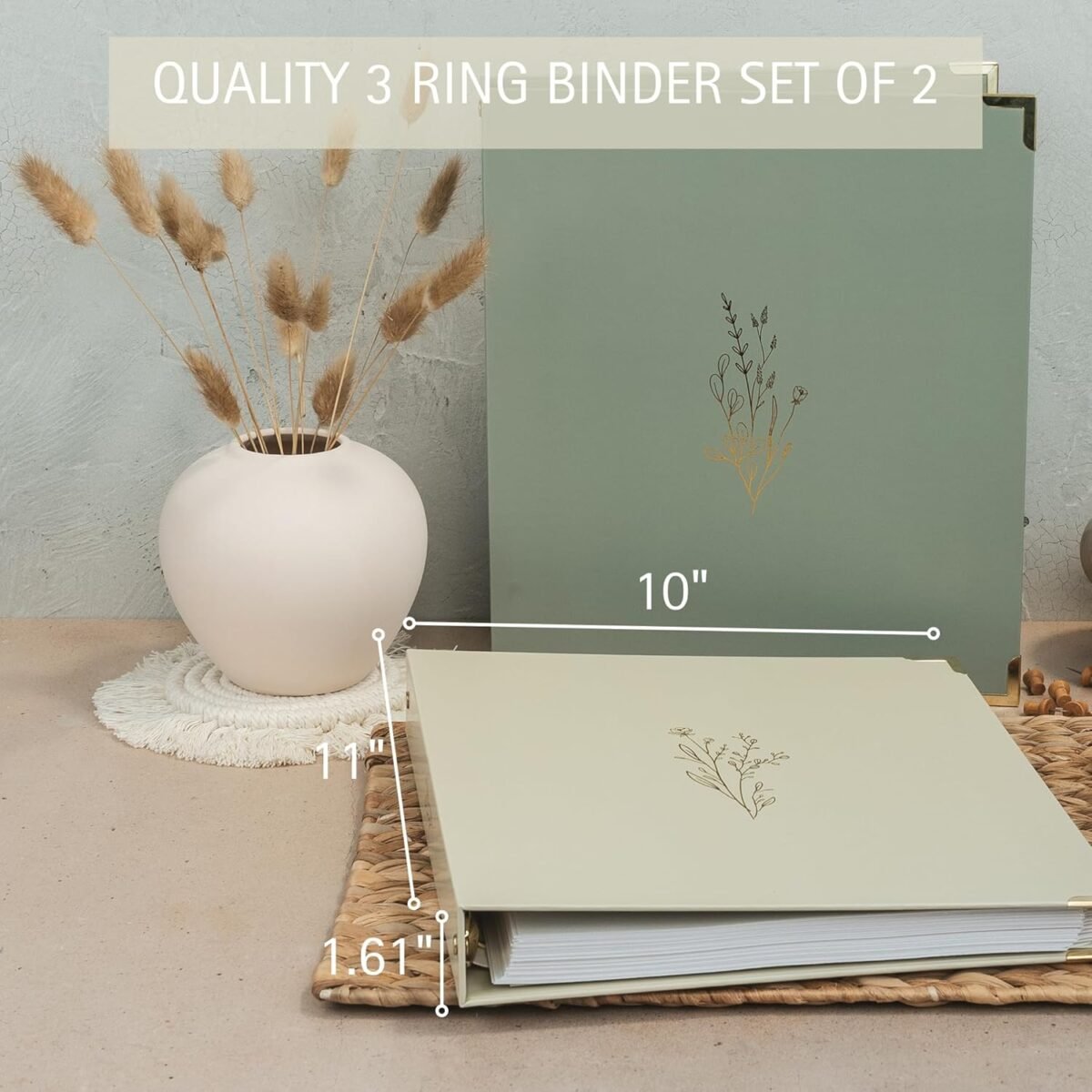 1749396754 aesthetic 3 ring binder set of 2 sturdy 1 inch binder fits letter sized paper a cute holder for women or men with pocket easily organizes your paperwork for school office or work.jpg