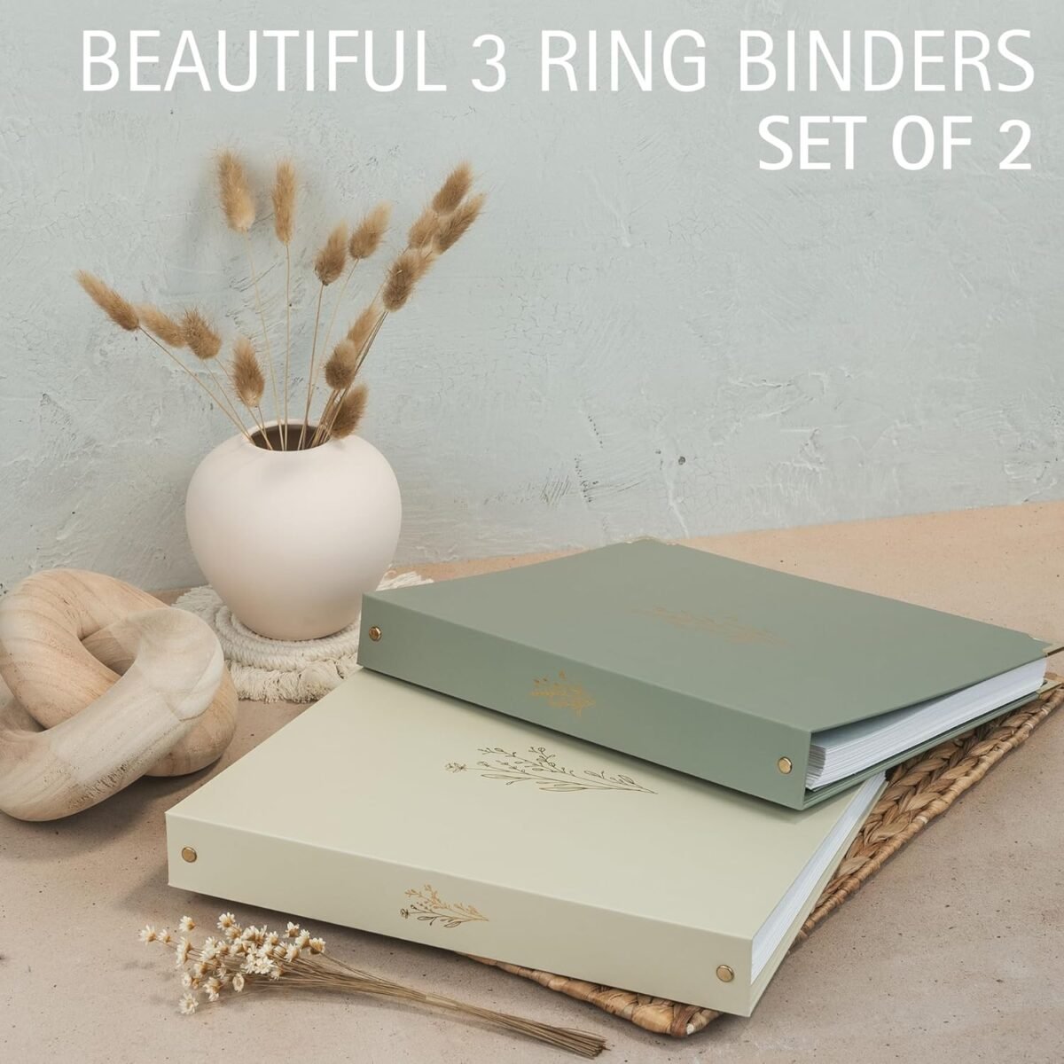 1749396758 aesthetic 3 ring binder set of 2 sturdy 1 inch binder fits letter sized paper a cute holder for women or men with pocket easily organizes your paperwork for school office or work.jpg