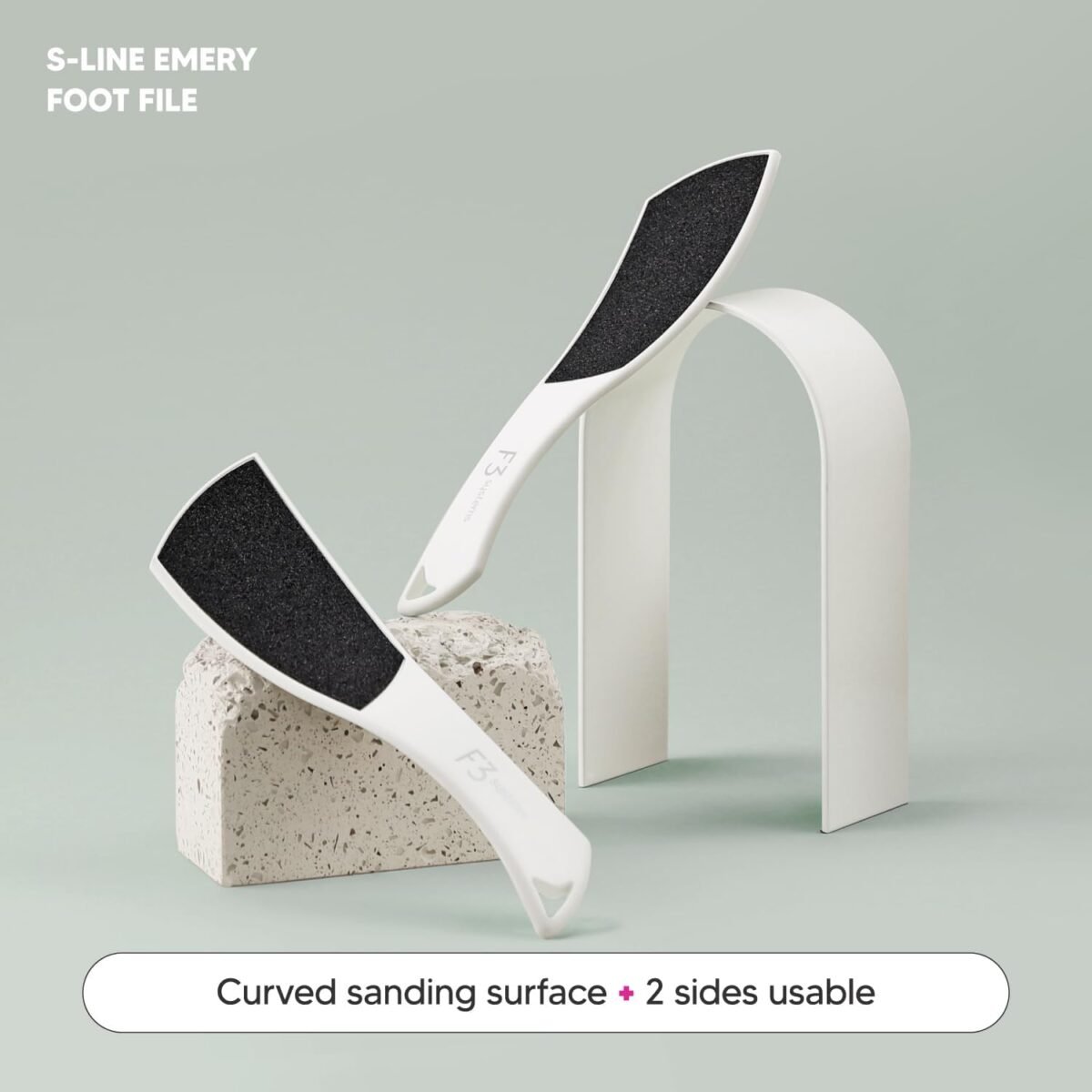 1749408958 s line emery foot file colossal double sided pedicure tool effective for cracked heel ergonomic design for easy grip white.jpg