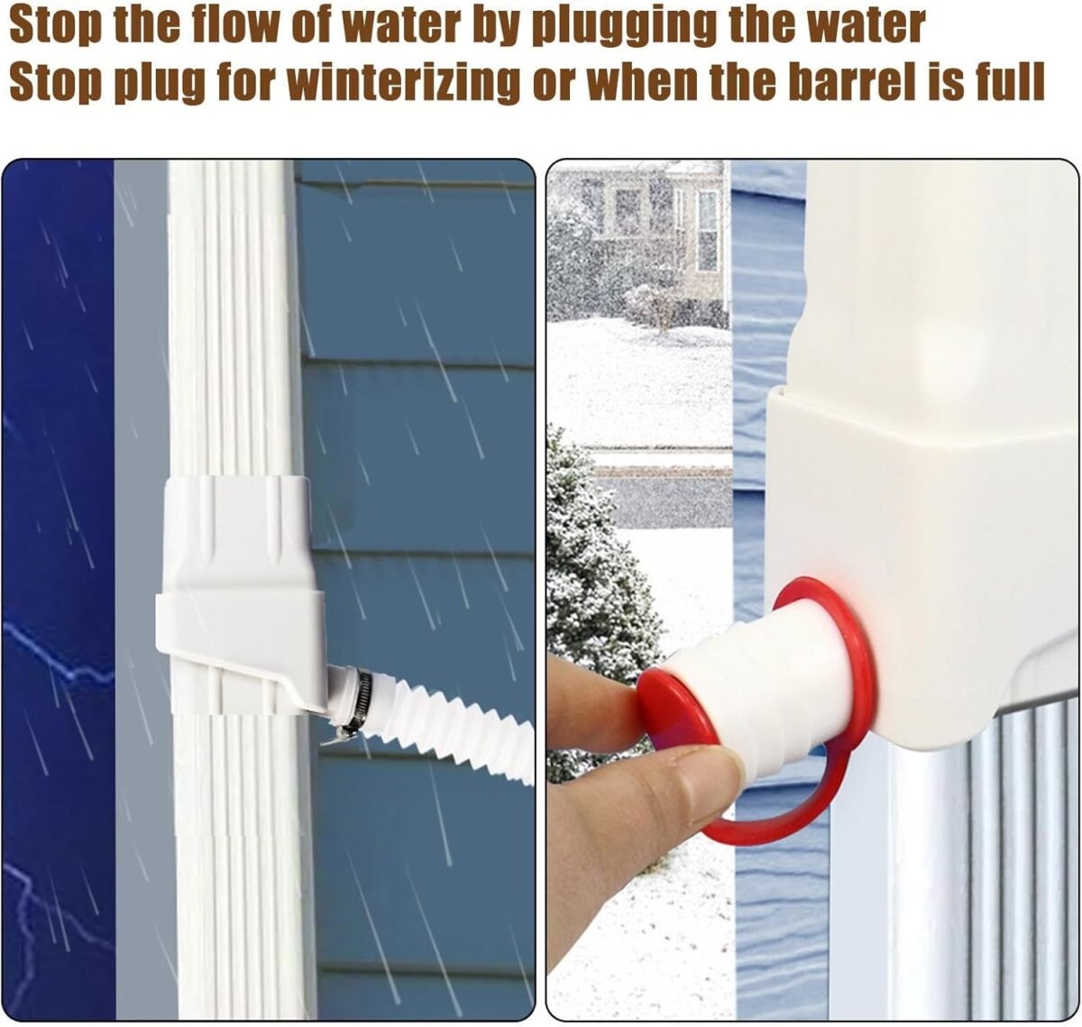 1749408973 rainwater collection system rain barrel diverter downspout diverter kit eco friendly diverter with adjustable downspout for efficient harvesting and sustainable gardening.jpg