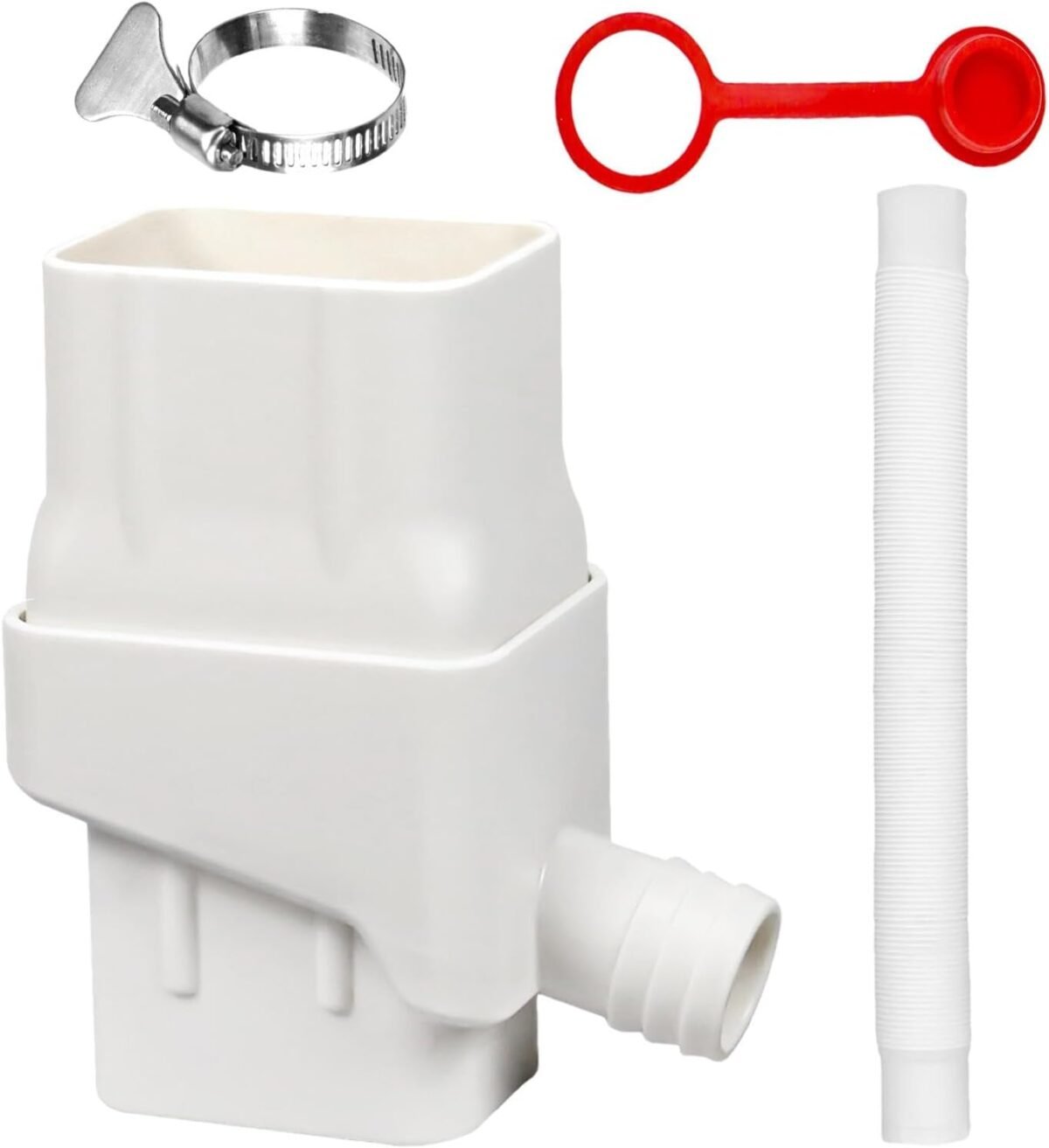 1749408975 rainwater collection system rain barrel diverter downspout diverter kit eco friendly diverter with adjustable downspout for efficient harvesting and sustainable gardening.jpg