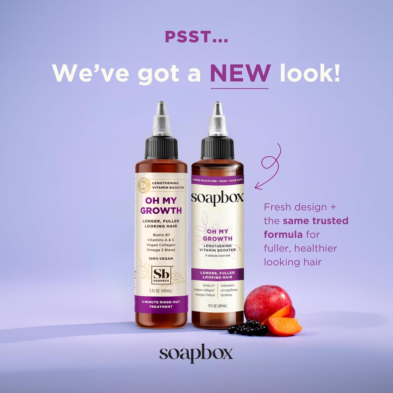 1749410447 soapbox oh my growth lengthening vitamin booster treatment for all hair types with biotin vegan collagen vitamins a c paraben cruelty free for thicker fuller hair for men women 5 oz.jpg