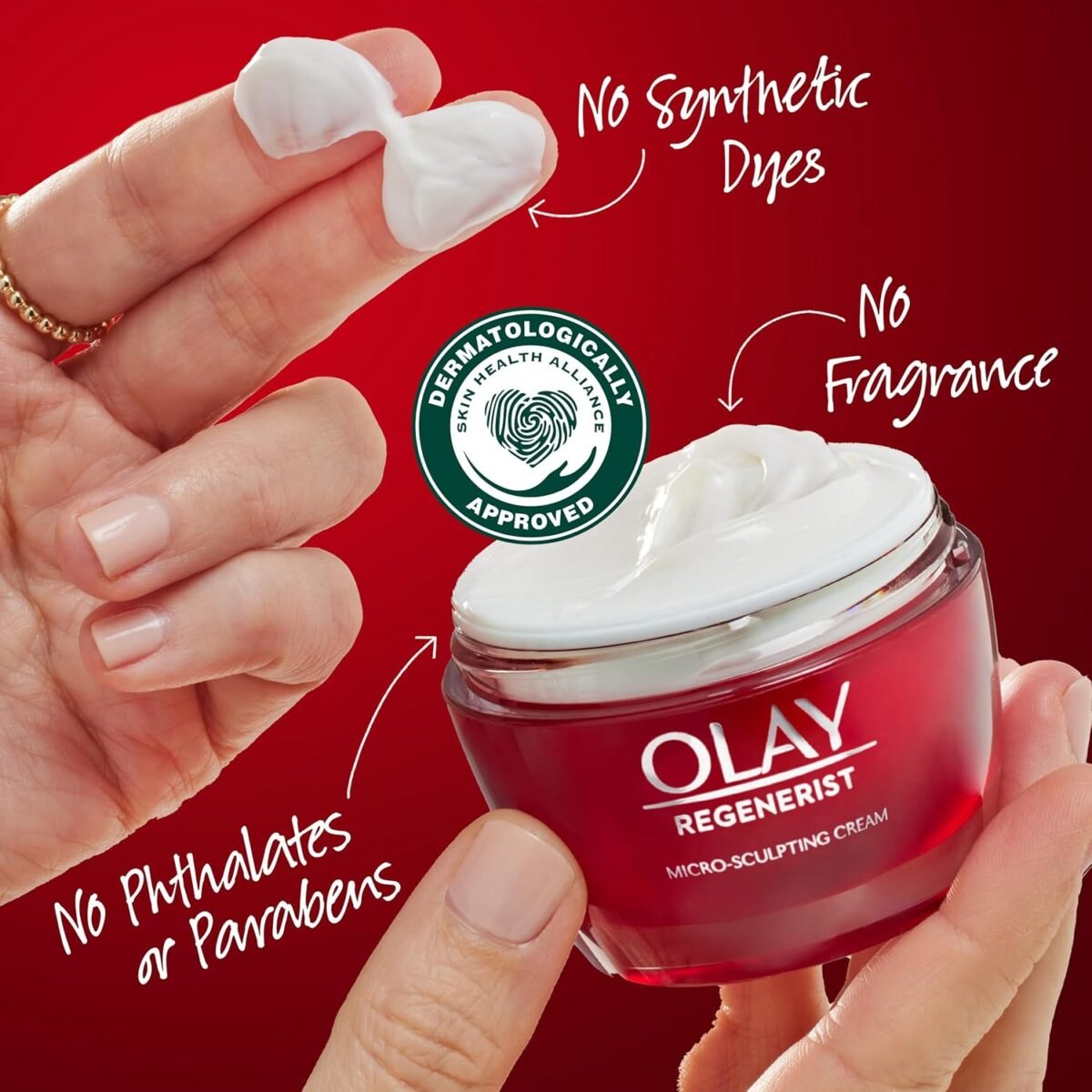 1749411827 olay face moisturizer regenerist micro sculpting cream for women fragrance free hydrating anti aging anti wrinkle firming skin care hyaluronic acid niacinamide amino peptides 1.7 oz.jpg