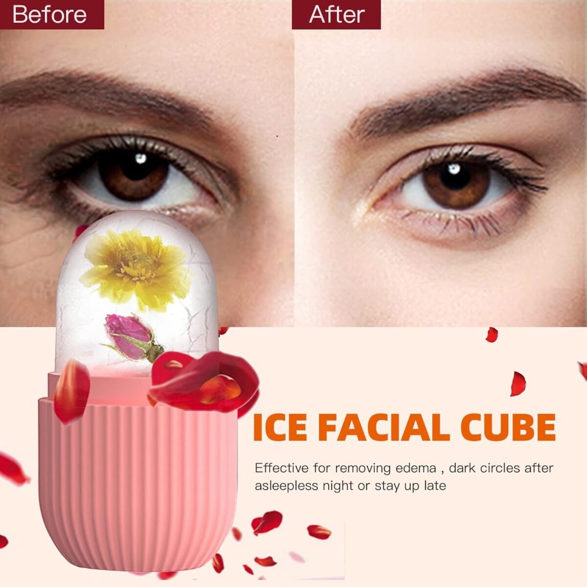 1749411975 xhjri ice cube roller massager for face eyes and neck naturally conditioning and skin carede puff eye bagsreduce migraine painreusable massage silicone ice mold pink.jpg