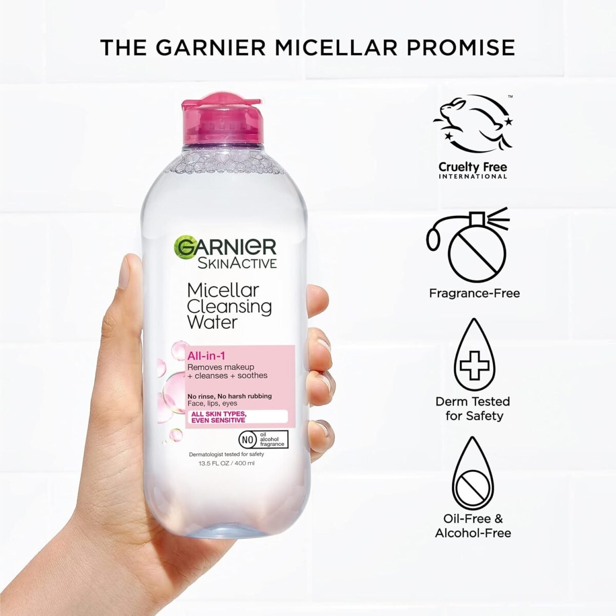 1749412659 garnier micellar water hydrating facial cleanser makeup remover suitable for sensitive skin vegan cruelty free 13.5 fl oz 400ml 1 count.jpg