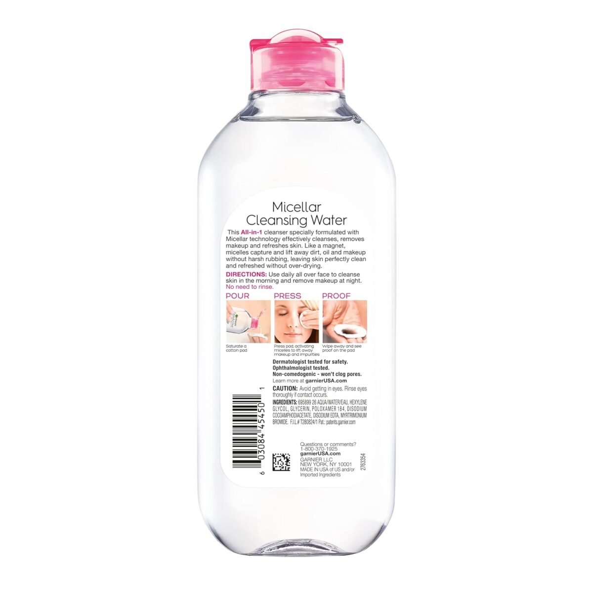 1749412663 garnier micellar water hydrating facial cleanser makeup remover suitable for sensitive skin vegan cruelty free 13.5 fl oz 400ml 1 count.jpg