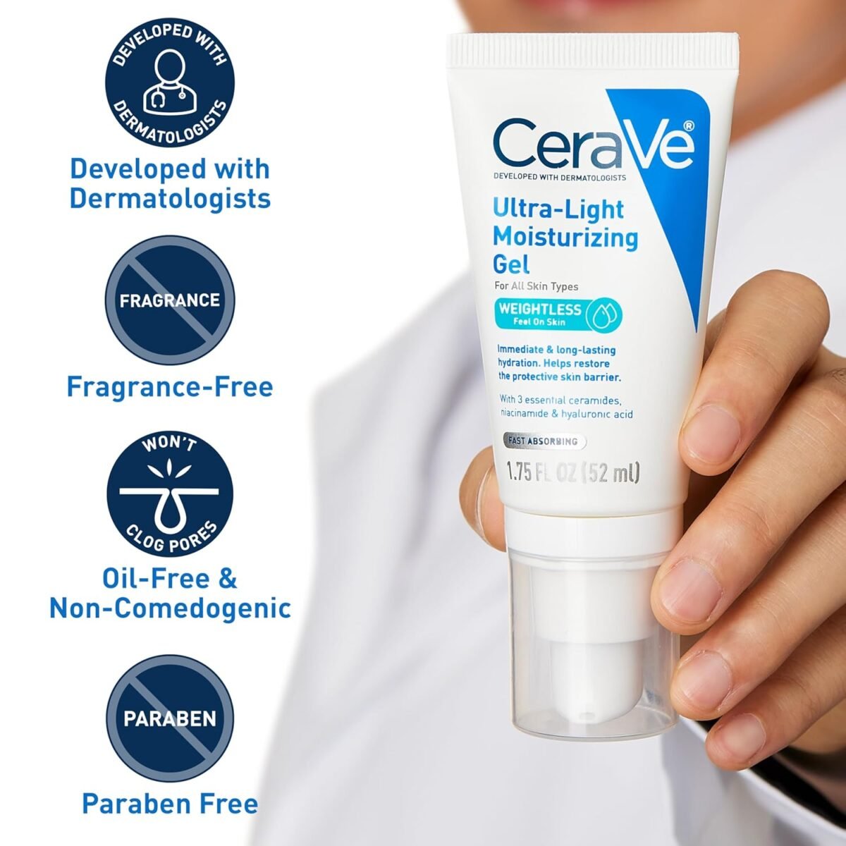 1749413446 cerave ultra light moisturizing gel hydrating gel face moisturizer for men for women with ceramides niacinamide hyaluronic acid fragrance free oil free mattifying moisturizer 1.75 fl oz.jpg