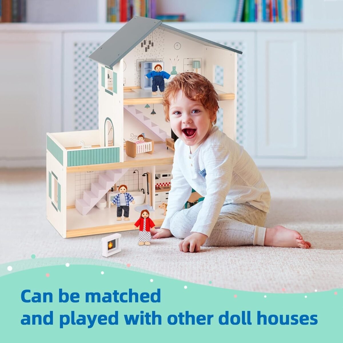 1749413804 wooden dollhouse furniture set for kids 26 pcs dollhouse accessories with 4 family dolls and dog miniature doll house furniture toys pretend play set for g irls boys age 3.jpg