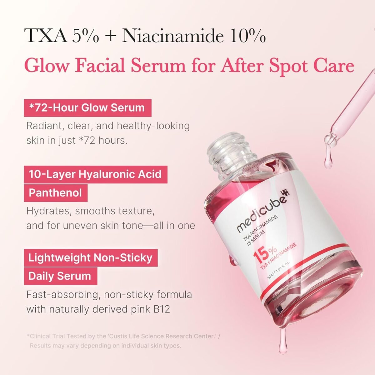 1749414151 medicube txaniacinamide 15 glow facial serum for after spot care all in one daily korean skincare uneven skin tone texture and hydration care high potency tranexamic acid 5 1.01 fl.oz .jpg