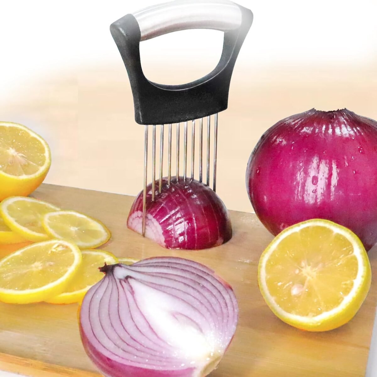 1749425382 jayvar onion holder for slicing onion cutter vegetable chopper stainless steel tomato slicer vegetable cutter for potato avocados eggs food slicer assistant tool for fruit lemon and meat.jpg