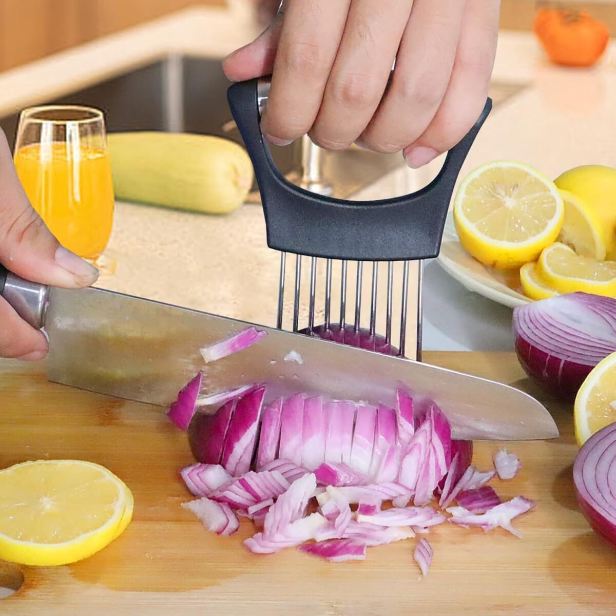 1749425383 jayvar onion holder for slicing onion cutter vegetable chopper stainless steel tomato slicer vegetable cutter for potato avocados eggs food slicer assistant tool for fruit lemon and meat.jpg