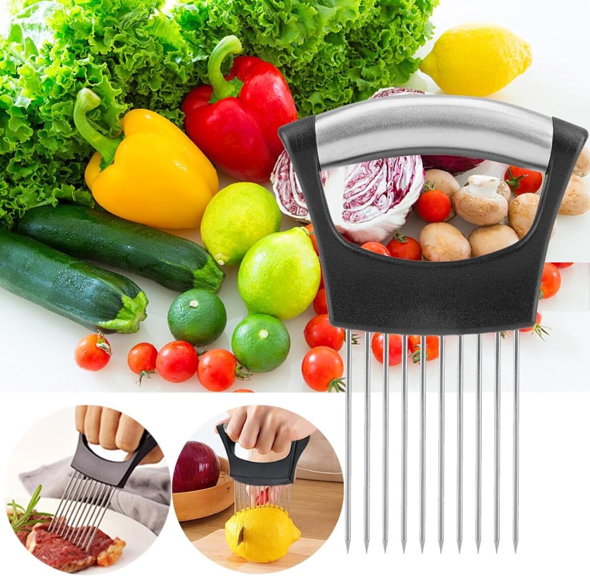1749425386 jayvar onion holder for slicing onion cutter vegetable chopper stainless steel tomato slicer vegetable cutter for potato avocados eggs food slicer assistant tool for fruit lemon and meat.jpg