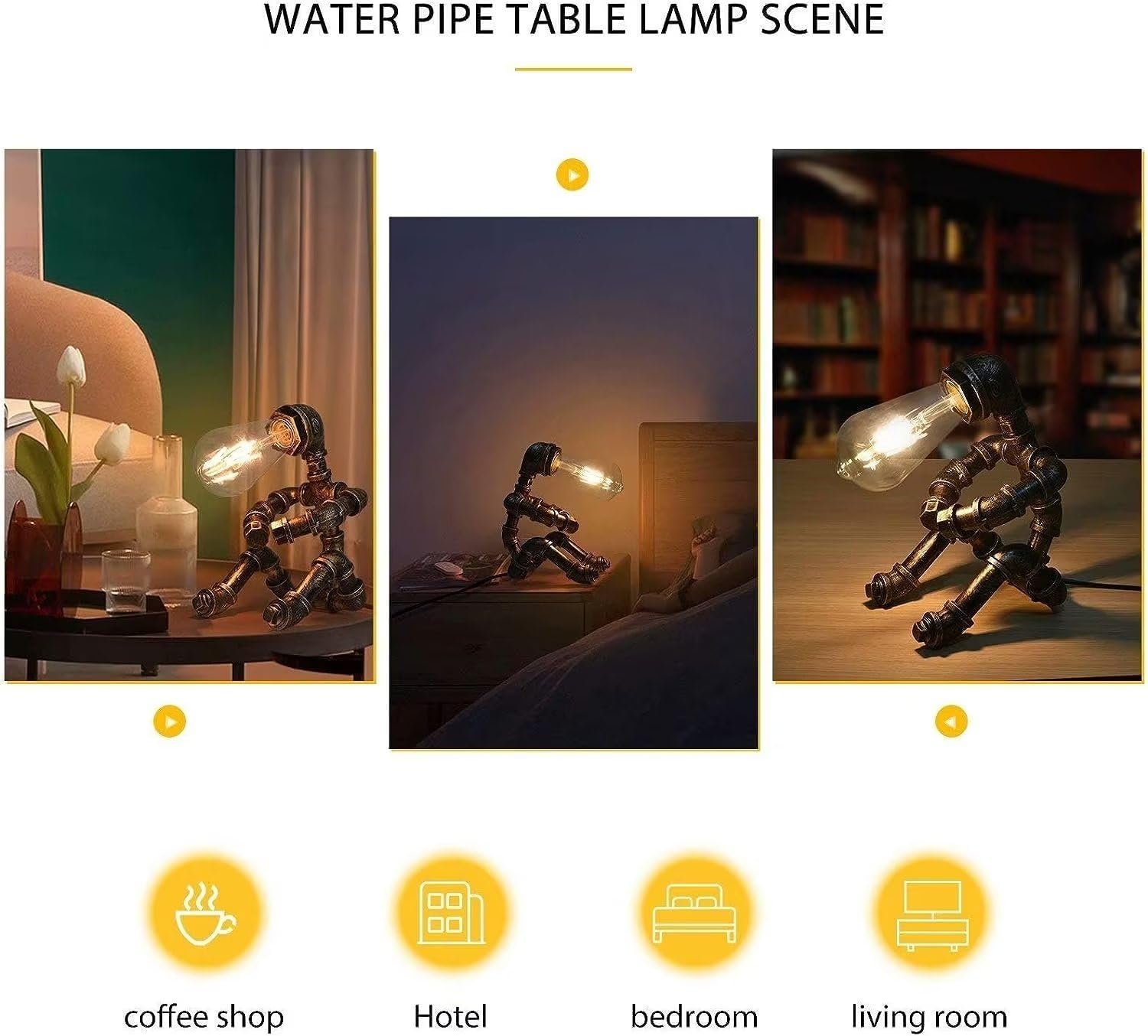 1749438866 steampunk table lamp vintage industrial metal robot table lamp water pipe table lamp robot style desktop light for bedside desk bar cafe desktop room decoration not included bulb.jpg