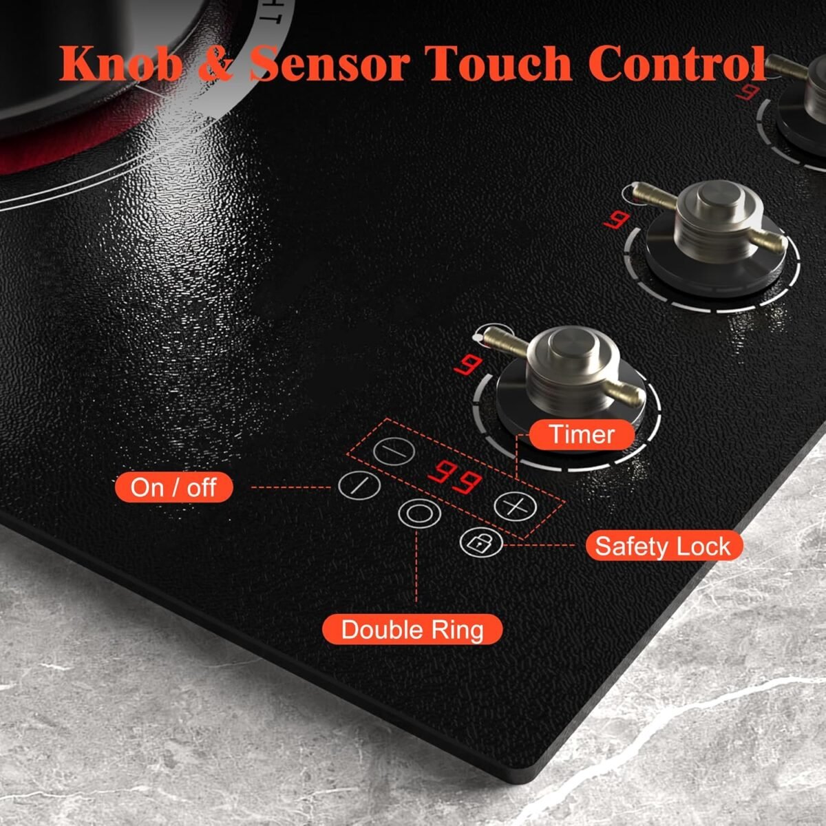 1749445349 30 inch electric cooktop 4 burner built in glass ceramic stove top 6700w 240v electric cooktop touch and knob control child lock dual ring 99 mins timer 220v hard wireno plug.jpg