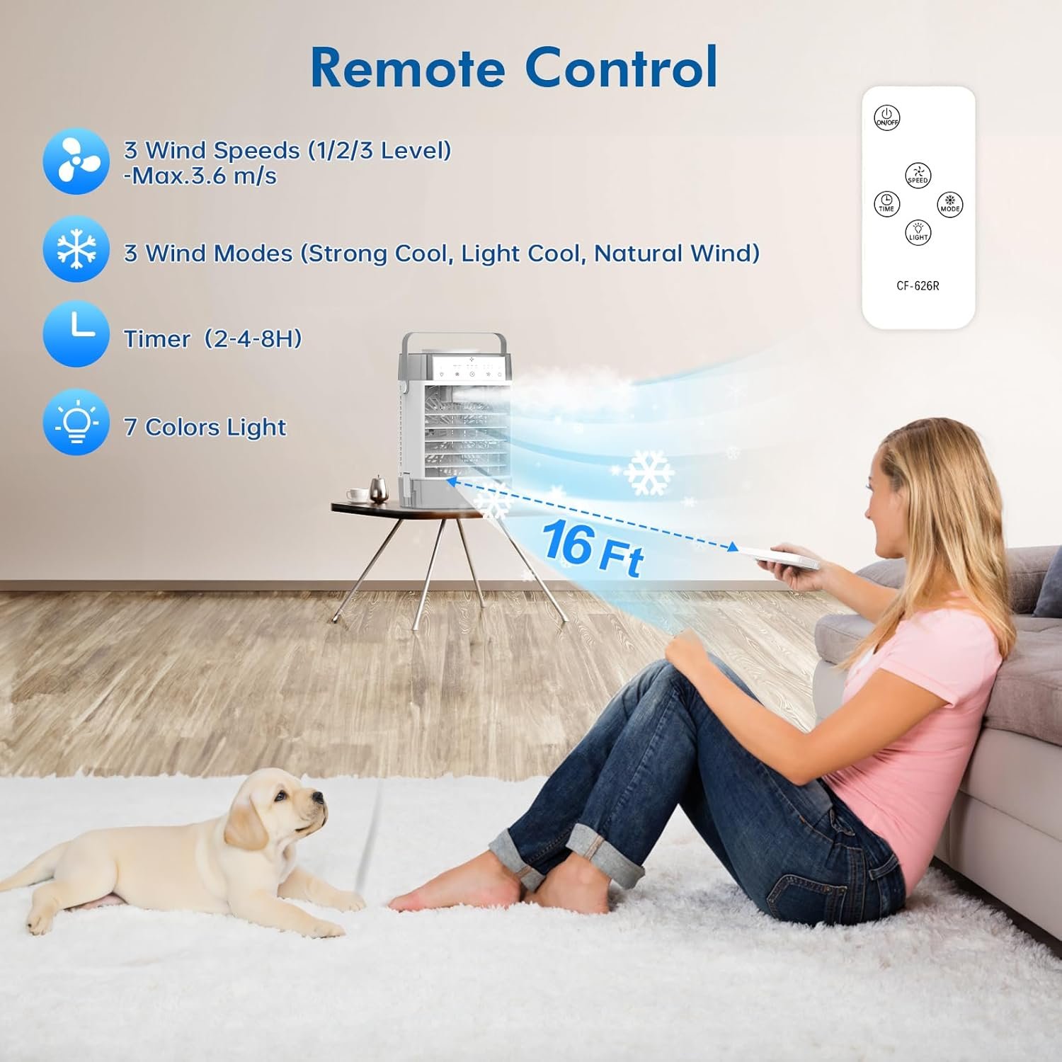 1749446876 portable air conditioners air cooler with remoter evaporative personal mini ac 3 wind speed 2 4 8h timer 3 modes colorful night light portable ac for room car bedroom camping.jpg