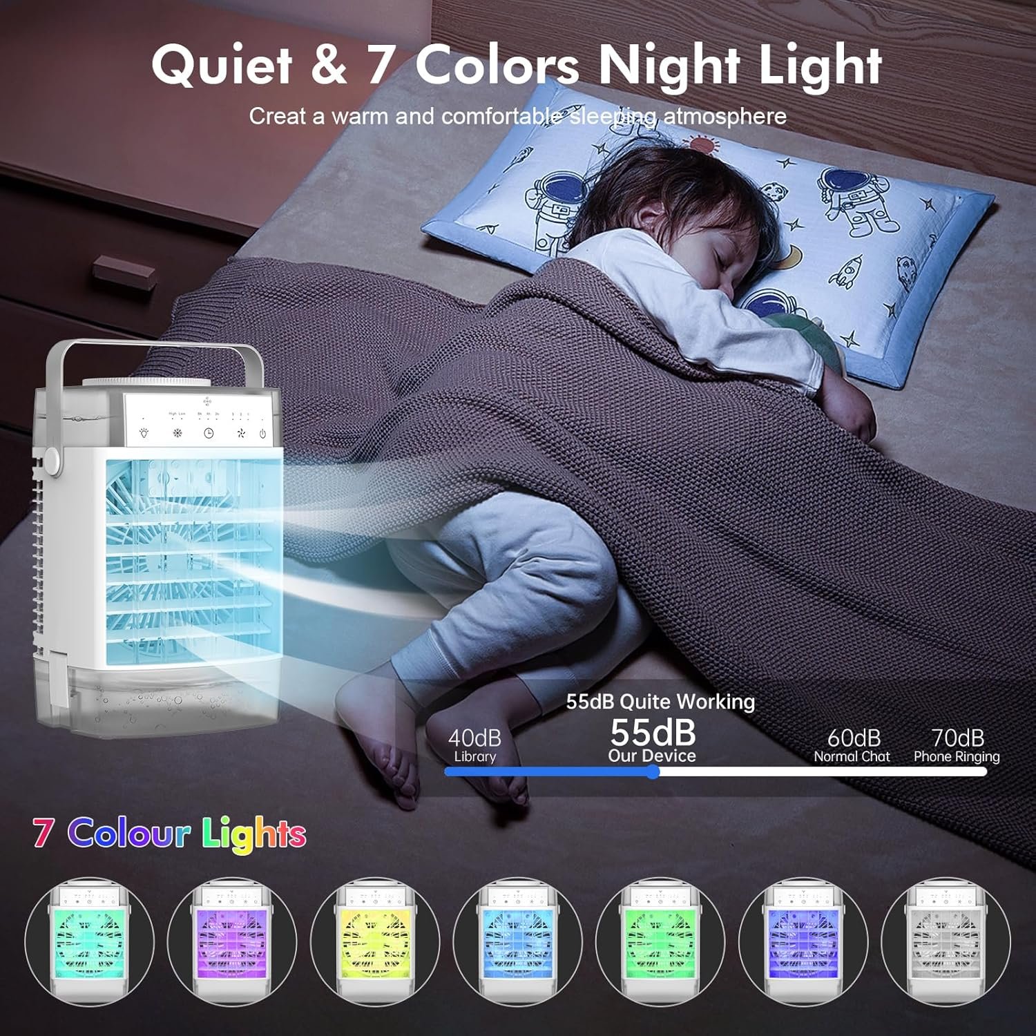 1749446877 portable air conditioners air cooler with remoter evaporative personal mini ac 3 wind speed 2 4 8h timer 3 modes colorful night light portable ac for room car bedroom camping.jpg