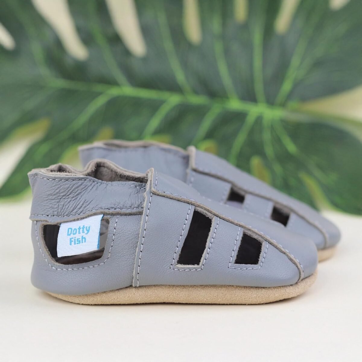 1749473047 dotty fish infant and toddler soft leather sandals – barefoot friendly non slip suede sole podiatrist recommended breathable baby safe leather british brand – fits 0–4 years.jpg