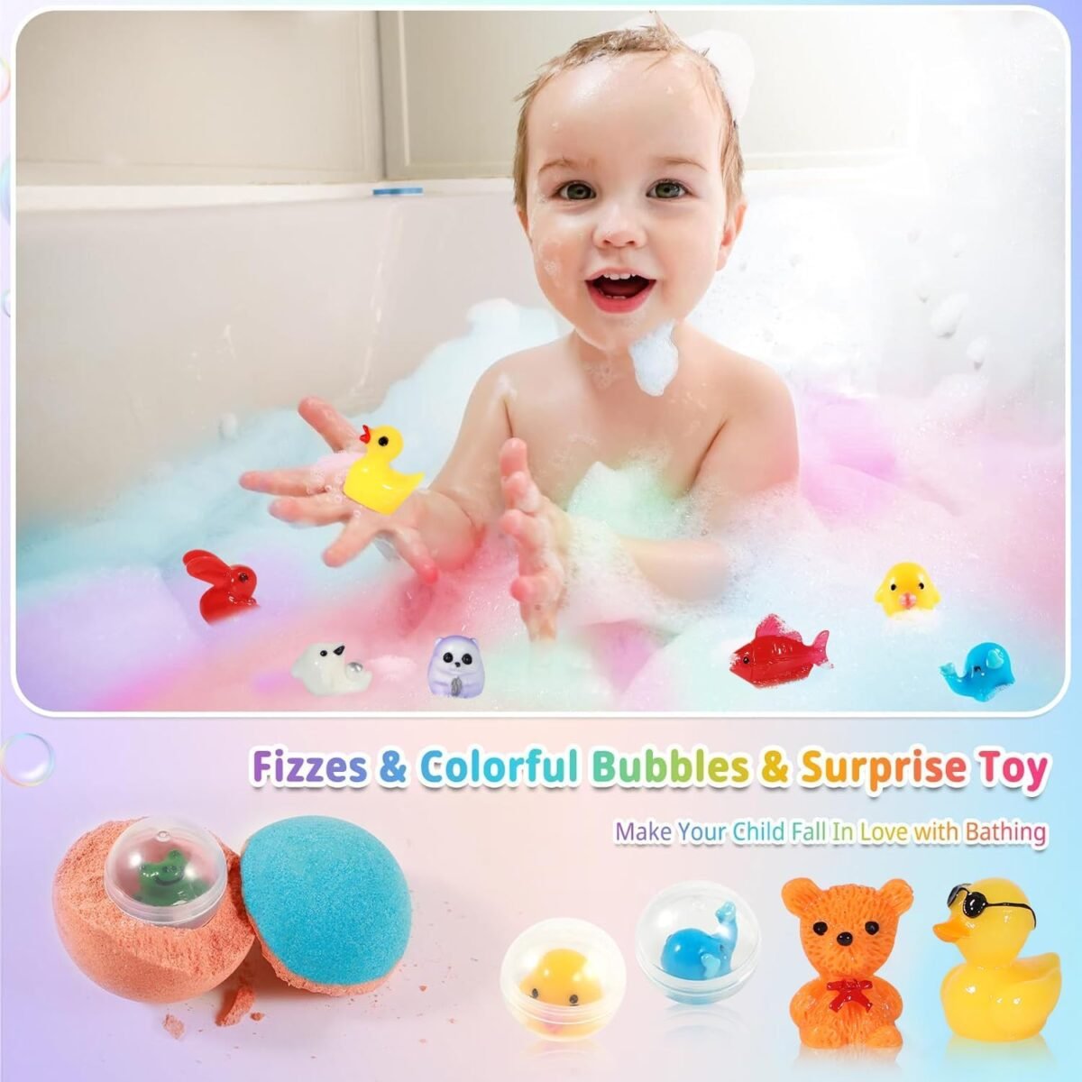 1749473911 bath bombs for kids with surprise inside 24 pack kids bath bombs gift set natural organic kid bubble bath fizzy for girls boys with bath toys inside.jpg