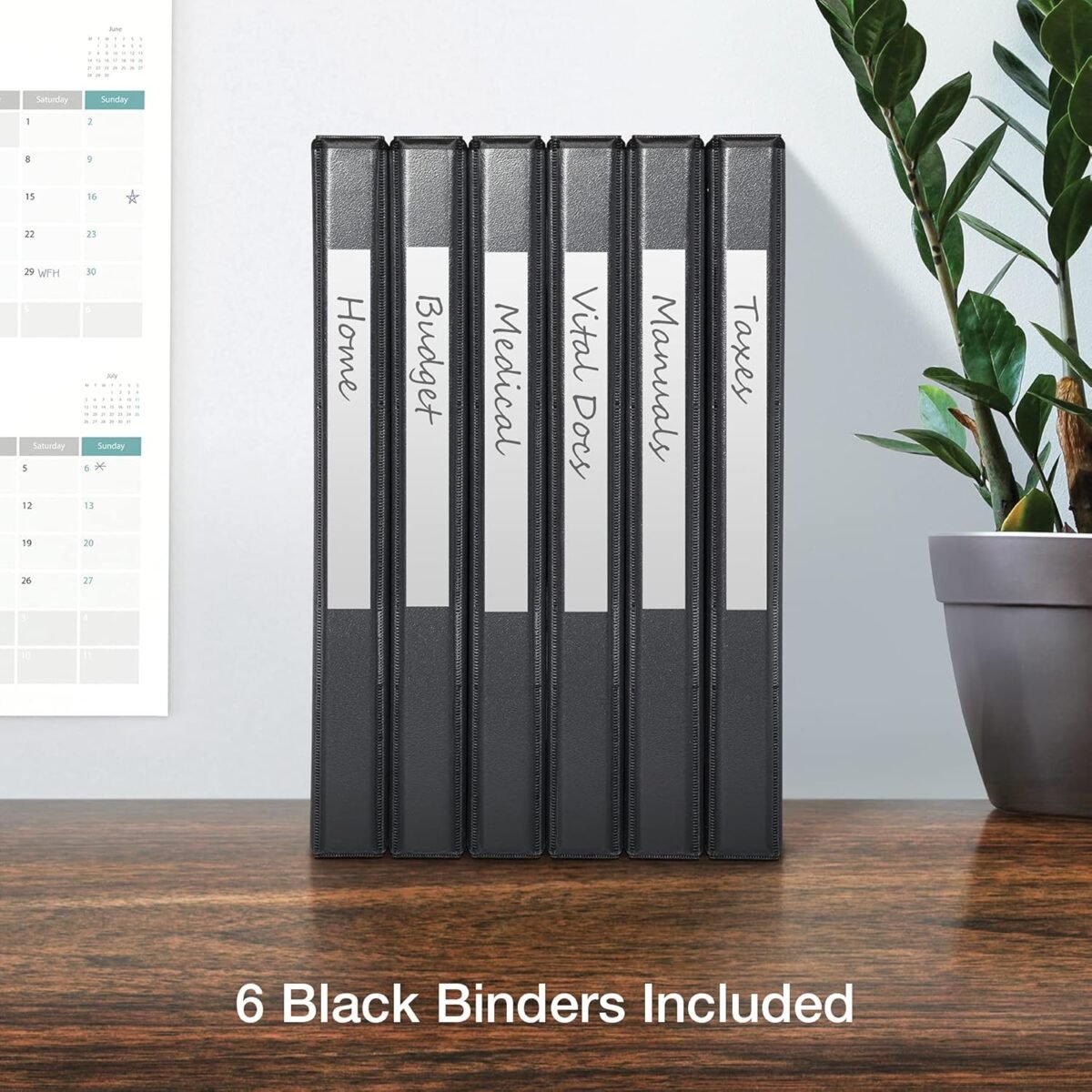 1749474135 oxford 3 ring binders 0.5 inch one touch easy open d rings durable binders for school and office view binder covers xtralife hinge non stick pvc free black holds 125 sheets 6 pk 79901.jpg