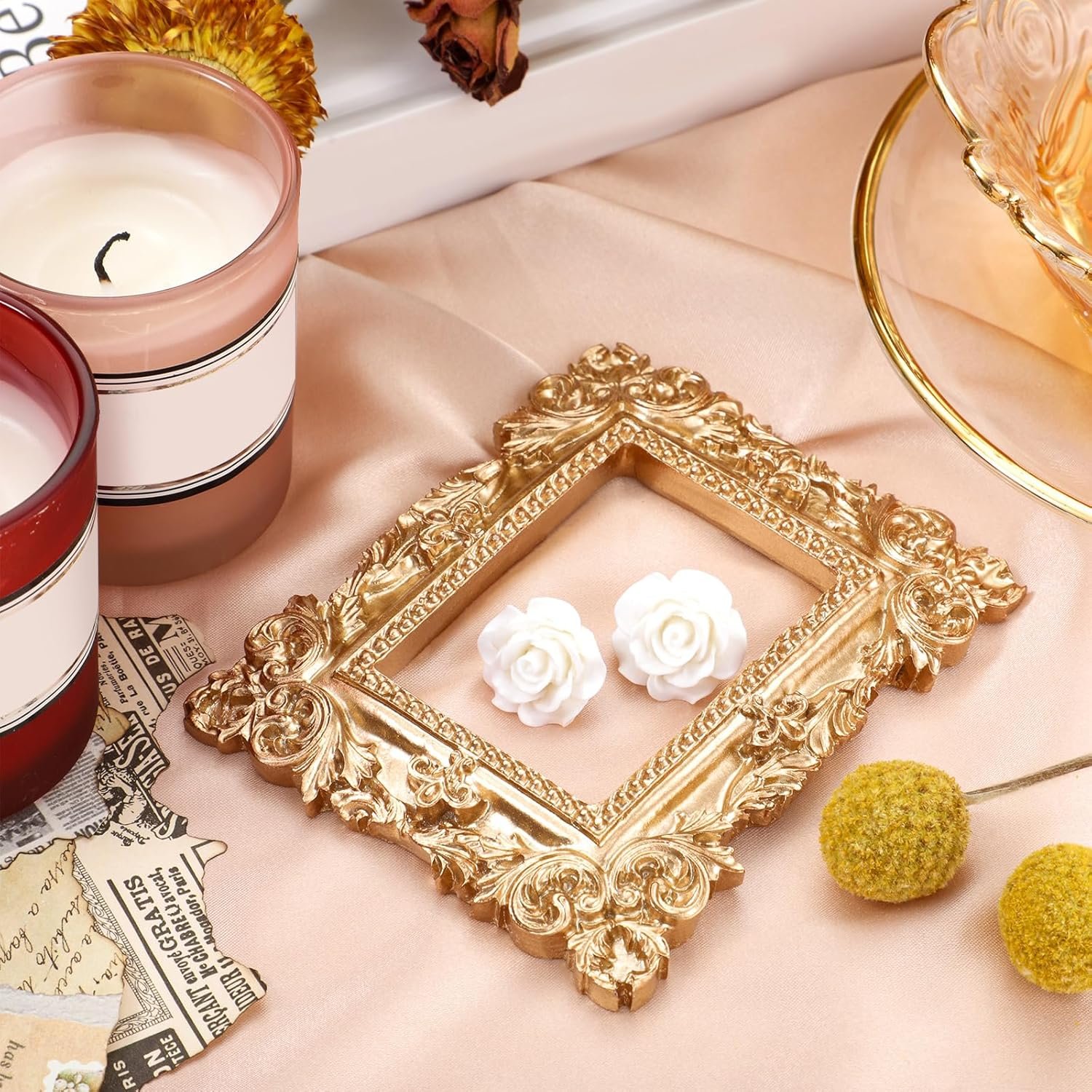 1749479785 yalikop 5 pcs vintage resin picture frame mini antique photo frame table top jewelry display holiday party hotel decor gold.jpg