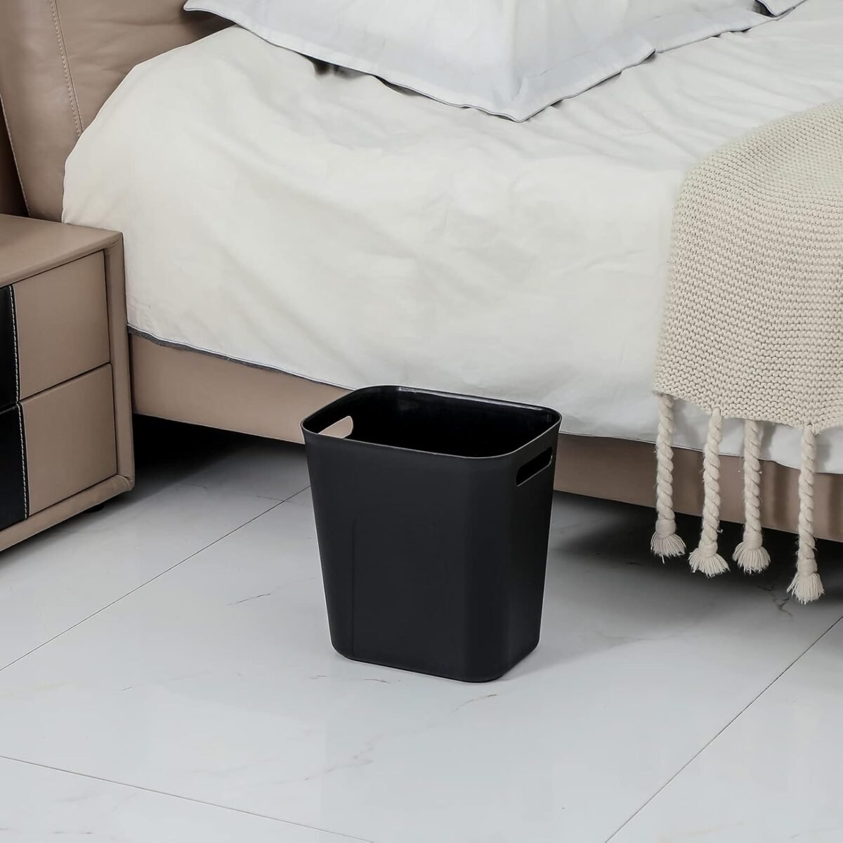 1749523906 uujoly plastic small trash can wastebasket garbage container basket for bathrooms laundry room kitchens offices kids rooms dorms 3.5 gallon black.jpg