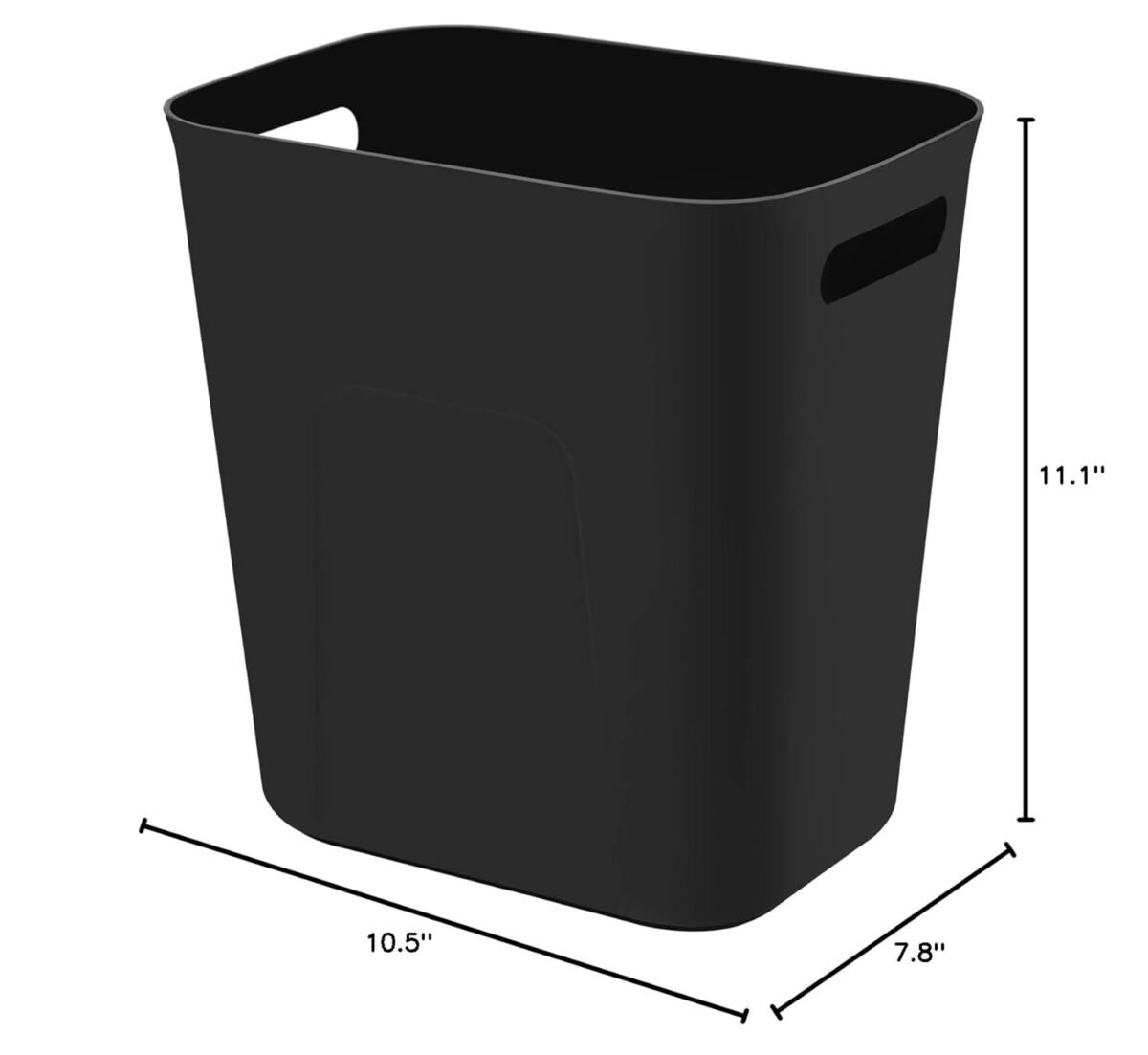 1749523912 uujoly plastic small trash can wastebasket garbage container basket for bathrooms laundry room kitchens offices kids rooms dorms 3.5 gallon black.jpg