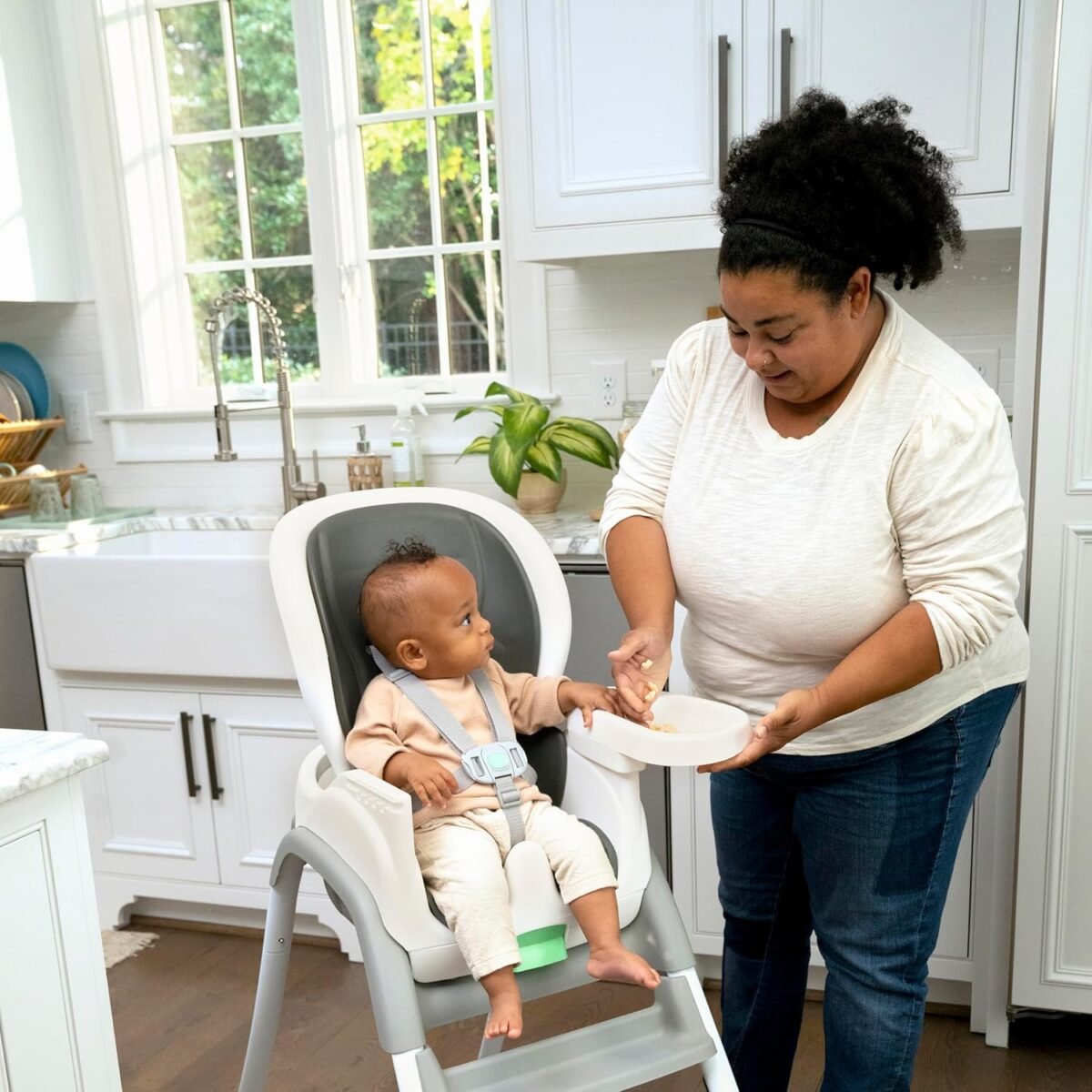 1749539544 ingenuity full course smartclean 6 in 1 high chair – smartclean eva foam 5 point safety harness 2 dishwasher safe trays – slate.jpg