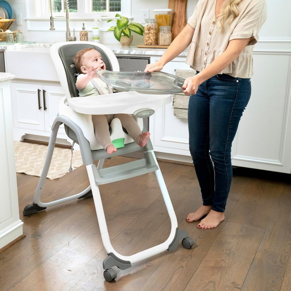 1749539546 ingenuity full course smartclean 6 in 1 high chair – smartclean eva foam 5 point safety harness 2 dishwasher safe trays – slate.jpg
