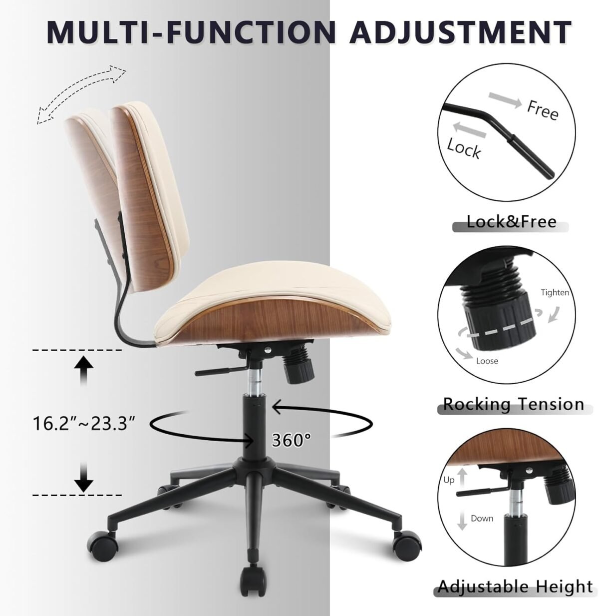 1749547400 home office chair no arms with wheels adjustable height small desk chair pu leather mid back 360 swivel computer chair armless modern walnut chair for office reading meeting roombeige.jpg