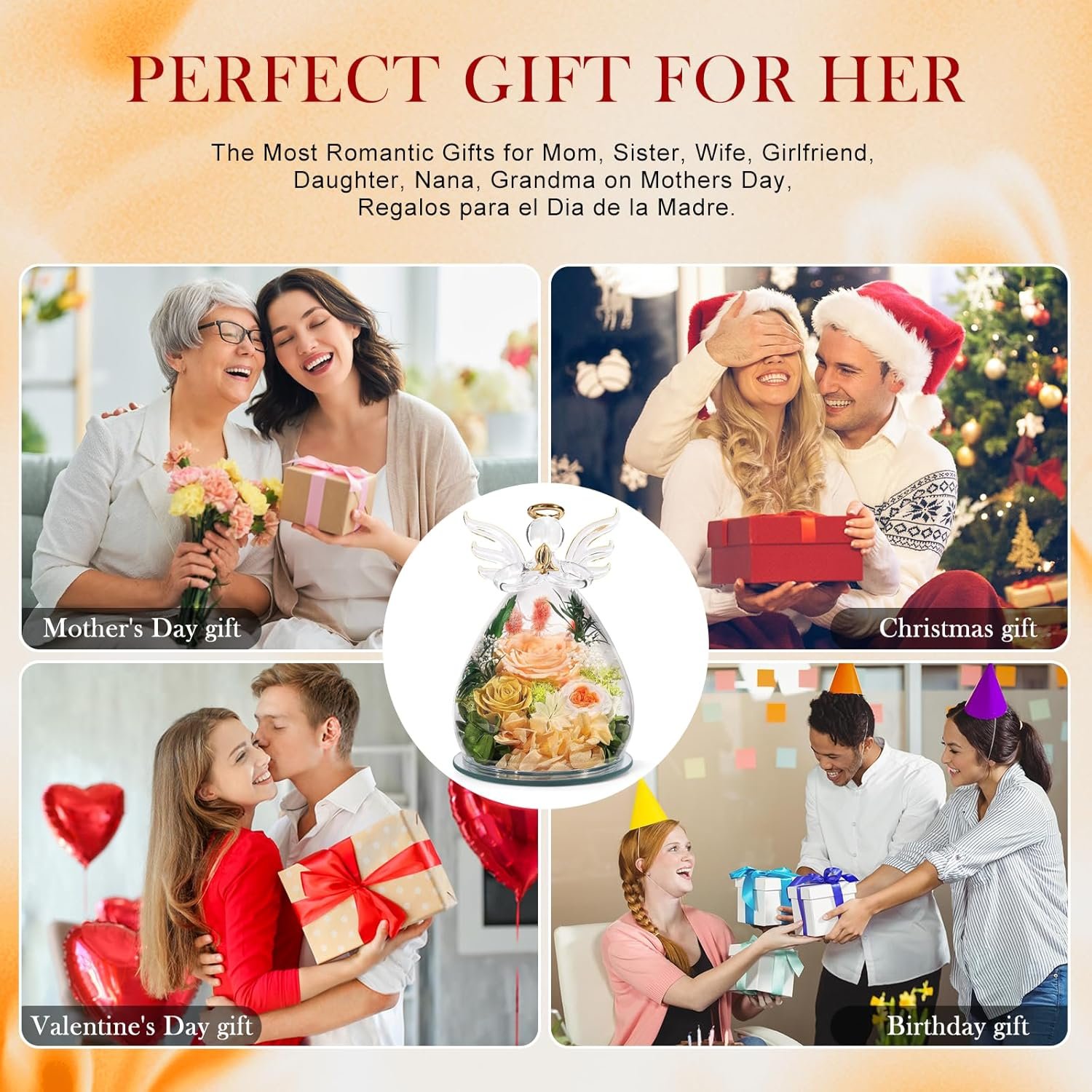 1749552992 gifts for women birthday preserved rose forever flower in glass angel figurines fresh flowers for delivery prime for mom real colorful roses for grandma sister wife her from daughter.jpg