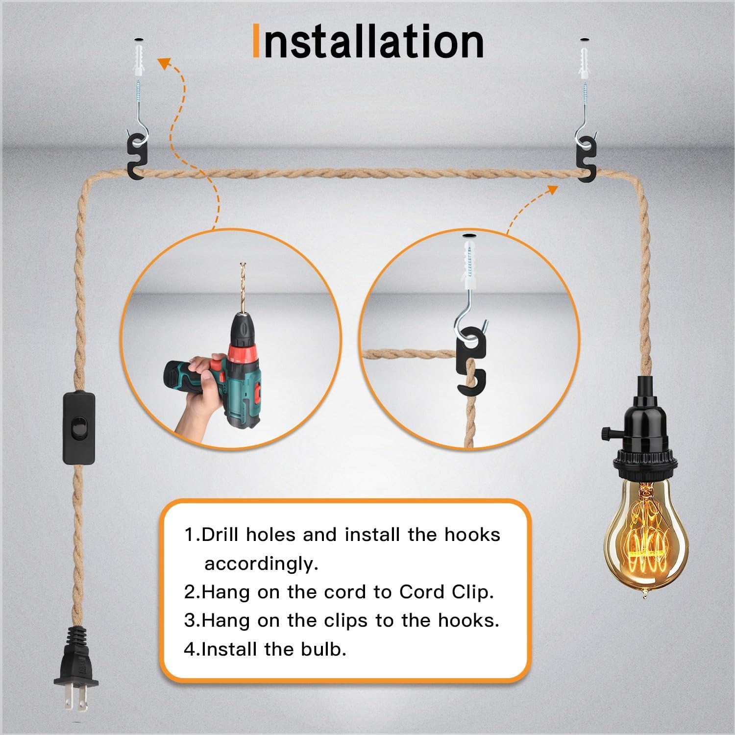 1749554920 16.5ft pendant light kit hanging lights with plug in cord switch hemp rope swag e26 socket pendant lamp extension lantern cable vintage farmhouse industrial retro diy decoration fixtures.jpg
