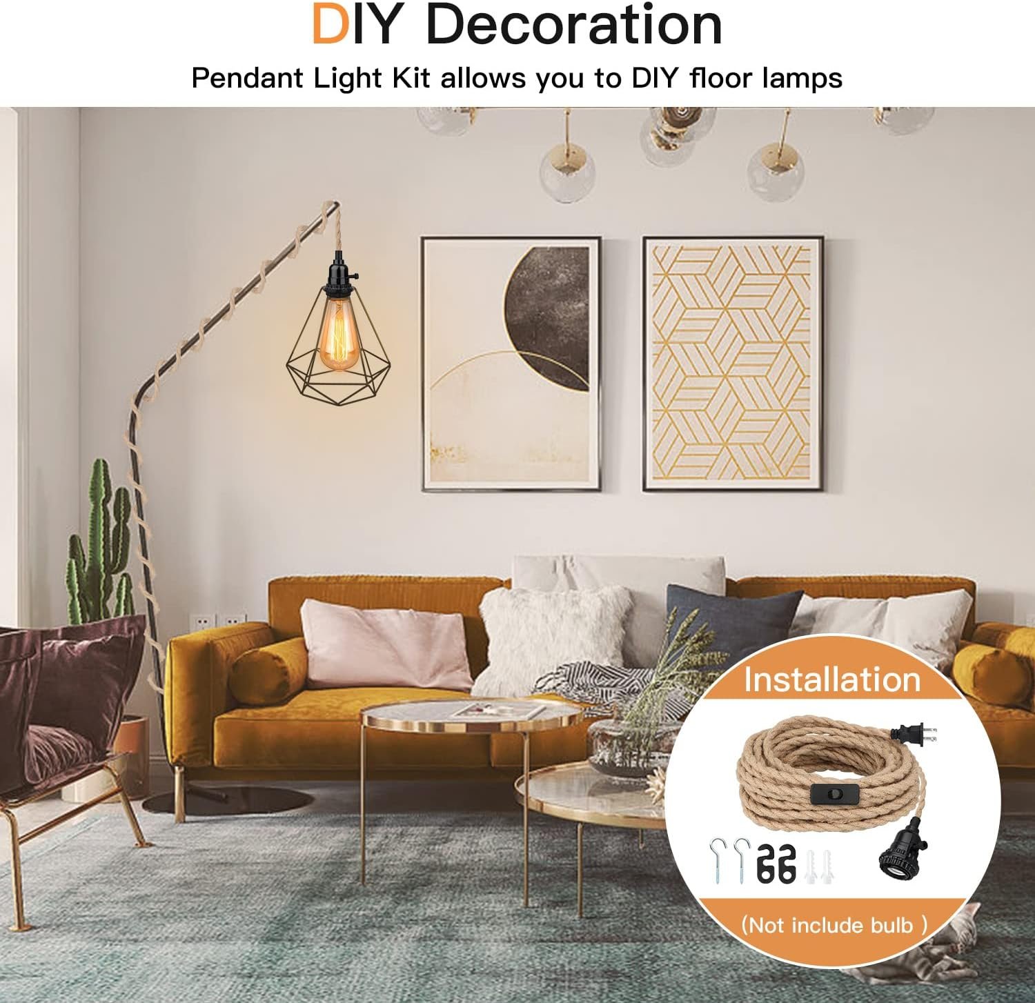 1749554925 16.5ft pendant light kit hanging lights with plug in cord switch hemp rope swag e26 socket pendant lamp extension lantern cable vintage farmhouse industrial retro diy decoration fixtures.jpg