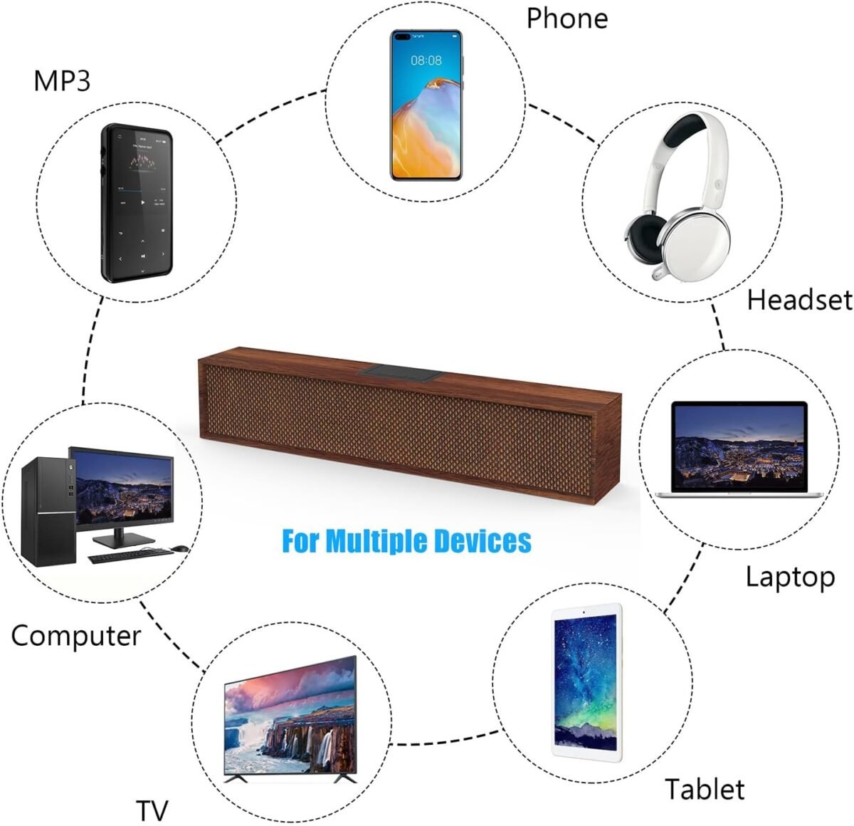 1749556140 computer speakers wood wireless sound bar speaker for desktop pc speaker with bluetooth 5.3 wired usb connection for monitor laptop tablets cellphone.jpg