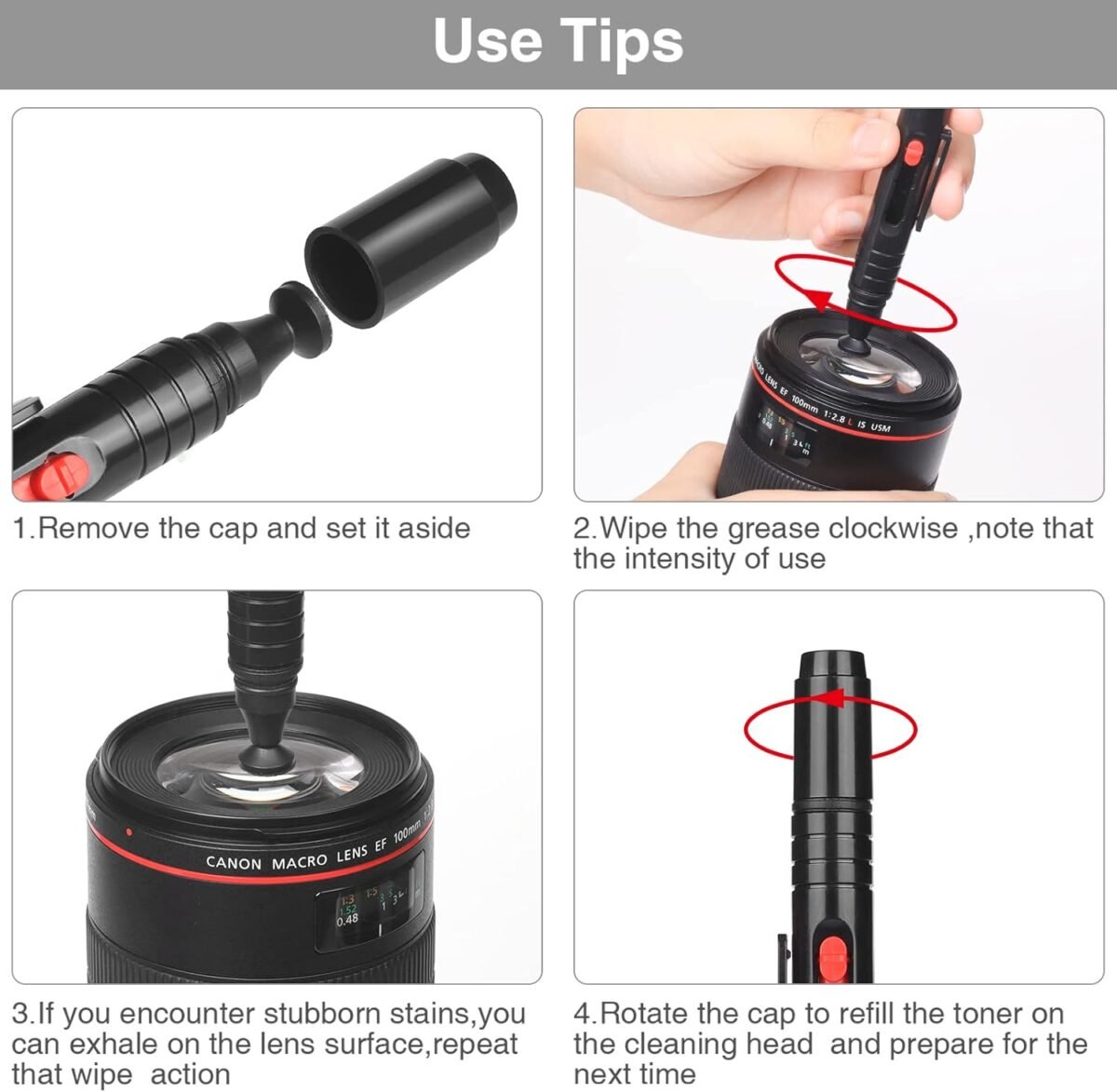 1749556218 14 in 1 camera lens cleaning kit mirrorless dslr sensor cleaning kit for canon sony nikon including lens blower detergent swabs cloth pen brush.jpg