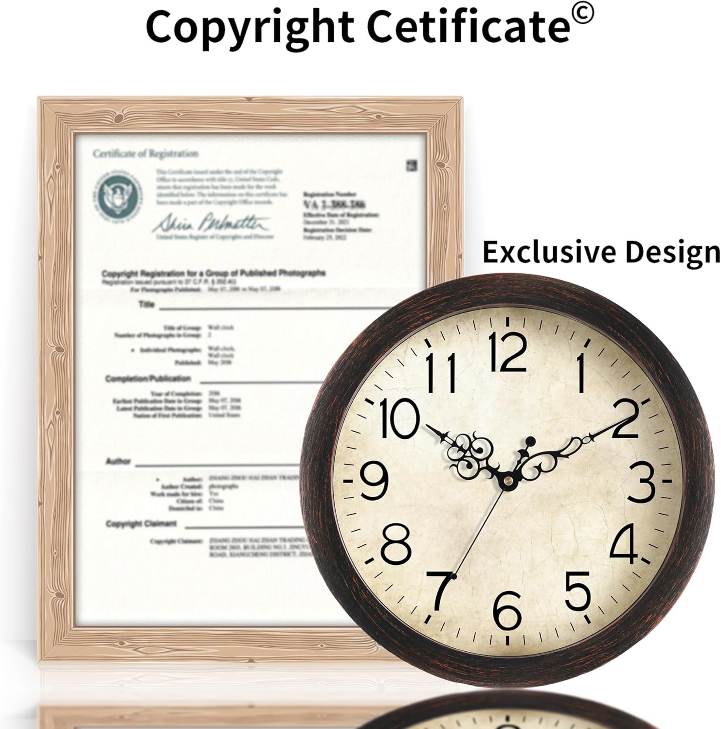 1749571627 wall clock 10 inch vintage wall clocks battery operated quartz silent non ticking retro rustic style clock decorative for kitchenbathroom living room home office bronze.jpg