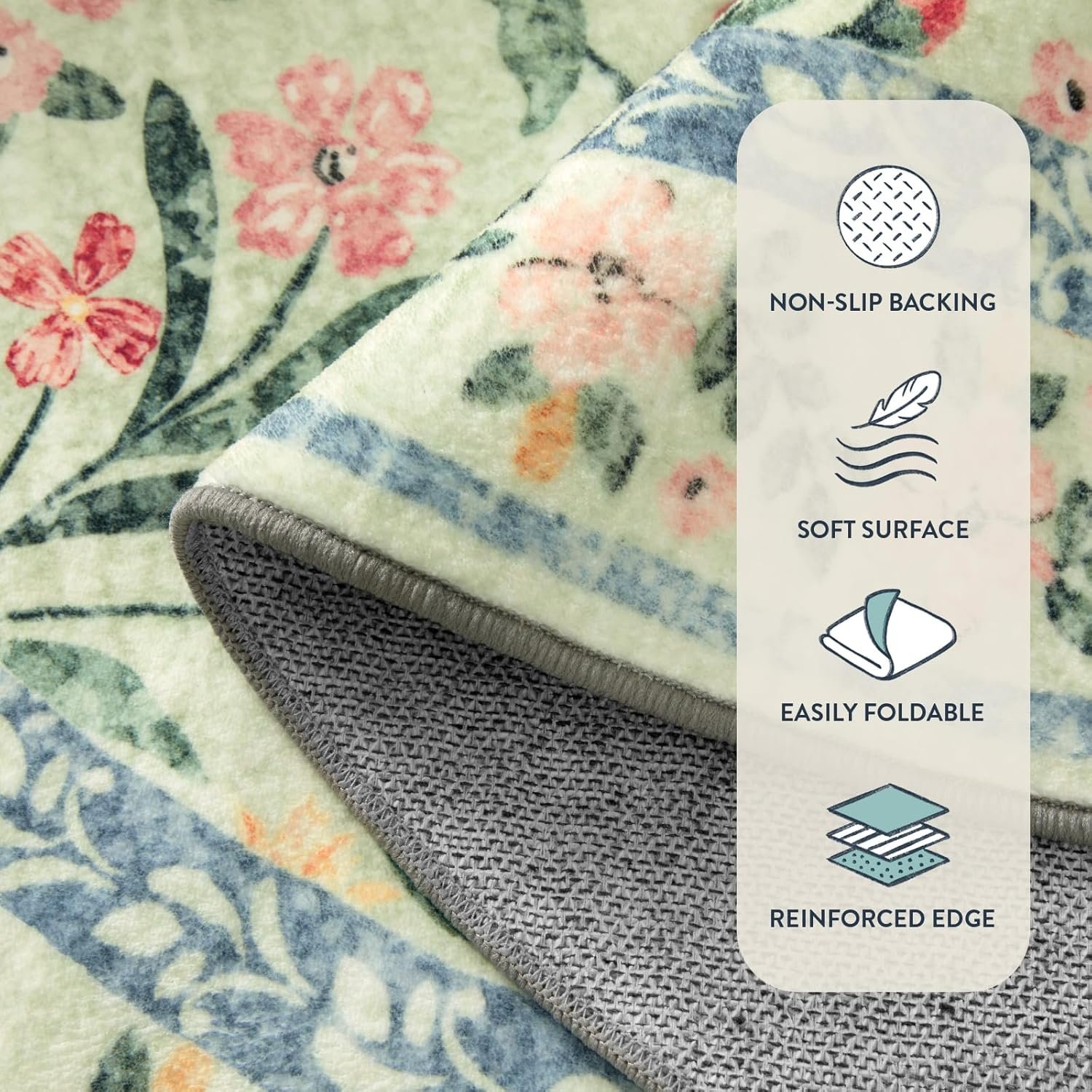 1749573012 lahome washable 5x7 area rugs boho pink and green floral living room rug non slip vintage bedroom indoor carpet for nursery playroom kitchen greenmulti.jpg