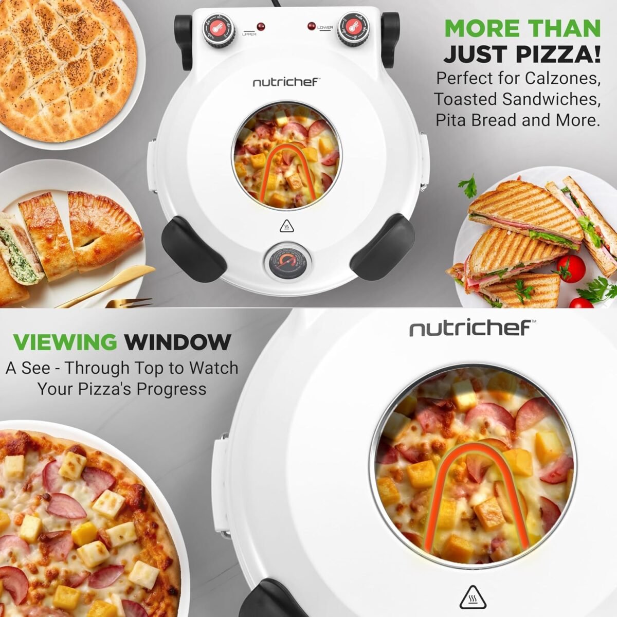 1749597897 nutrichef electric pizza oven 12 inch countertop pizza maker with temperature control thermometer viewing window for precise cooking heats up to 800f easy to clean non stick stone white.jpg
