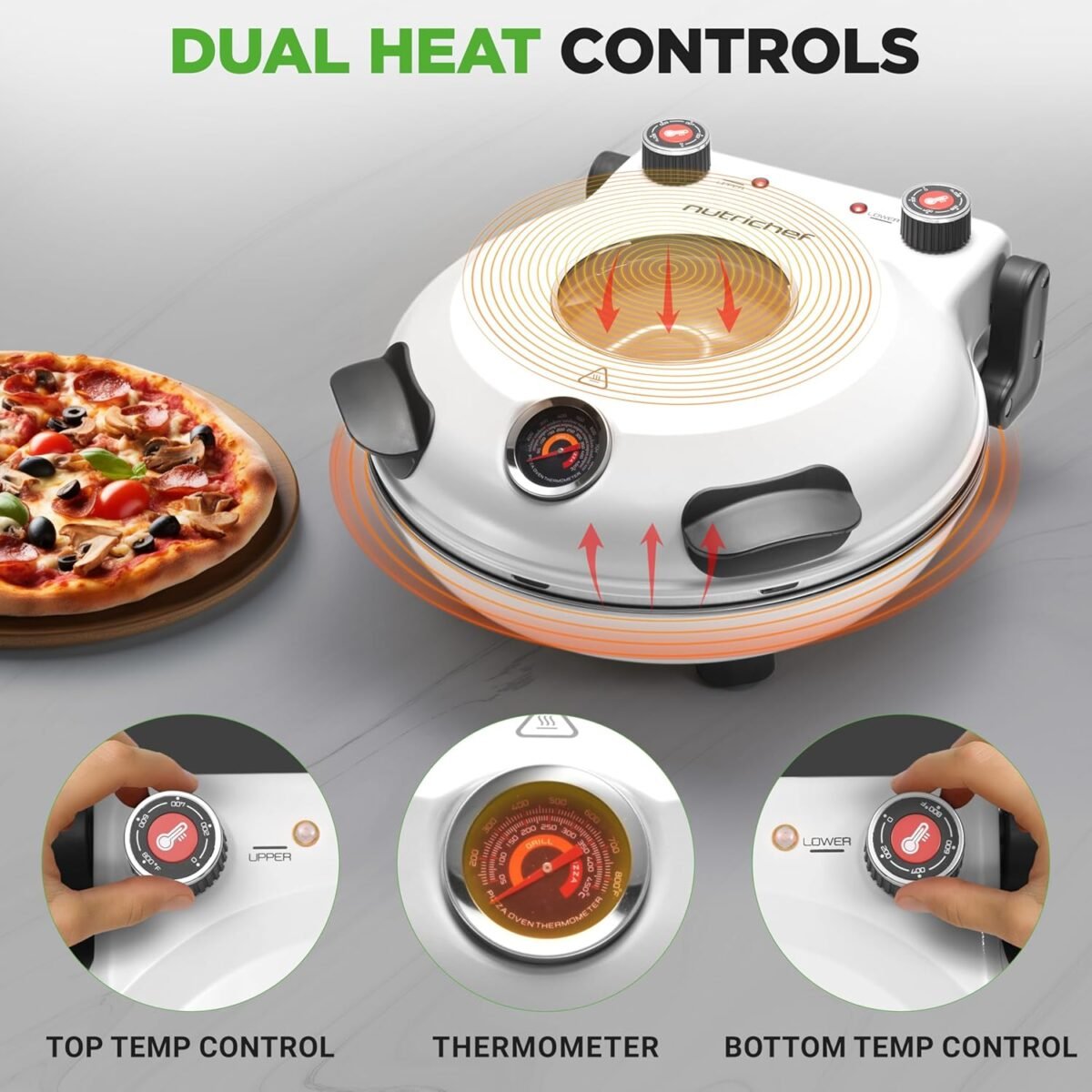 1749597898 nutrichef electric pizza oven 12 inch countertop pizza maker with temperature control thermometer viewing window for precise cooking heats up to 800f easy to clean non stick stone white.jpg