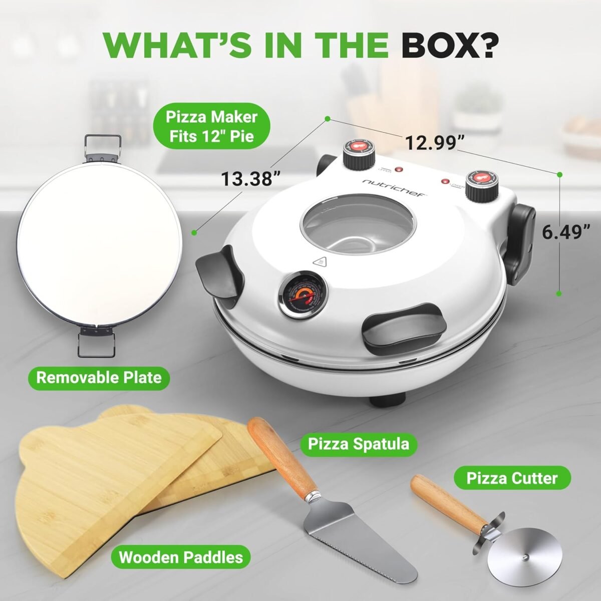 1749597901 nutrichef electric pizza oven 12 inch countertop pizza maker with temperature control thermometer viewing window for precise cooking heats up to 800f easy to clean non stick stone white.jpg