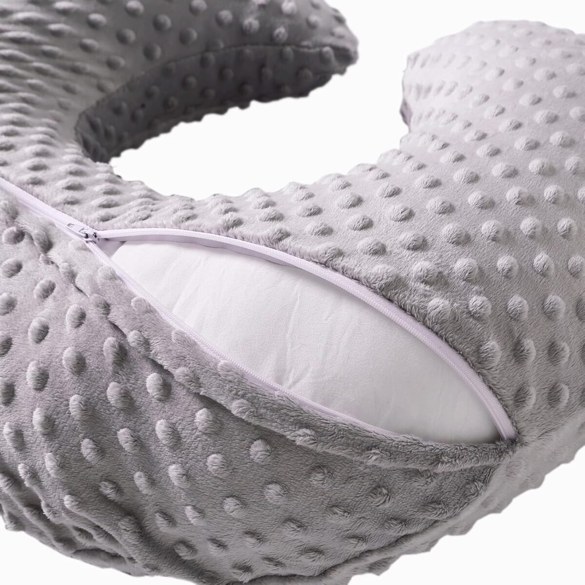1749598617 nursing pillow and positioner for breastfeeding ultra soft baby breastfeeding pillows for more support for mom and baby with premium removable cover rose gray.jpg