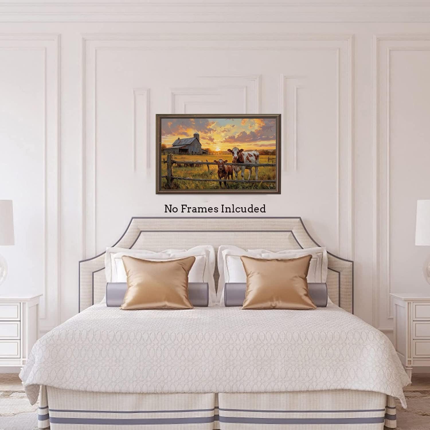 1749617553 ertoska rustic farm landscape wall art barn cows sunset scene canvas print vintage country farmhouse decor 16x24 inches unframed.jpg